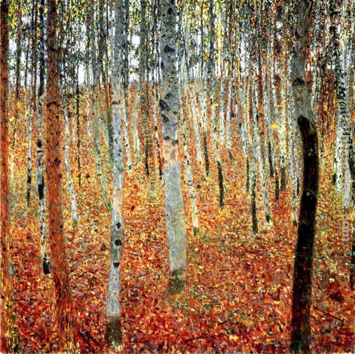 Gustav Klimt Forest of Beech Trees
